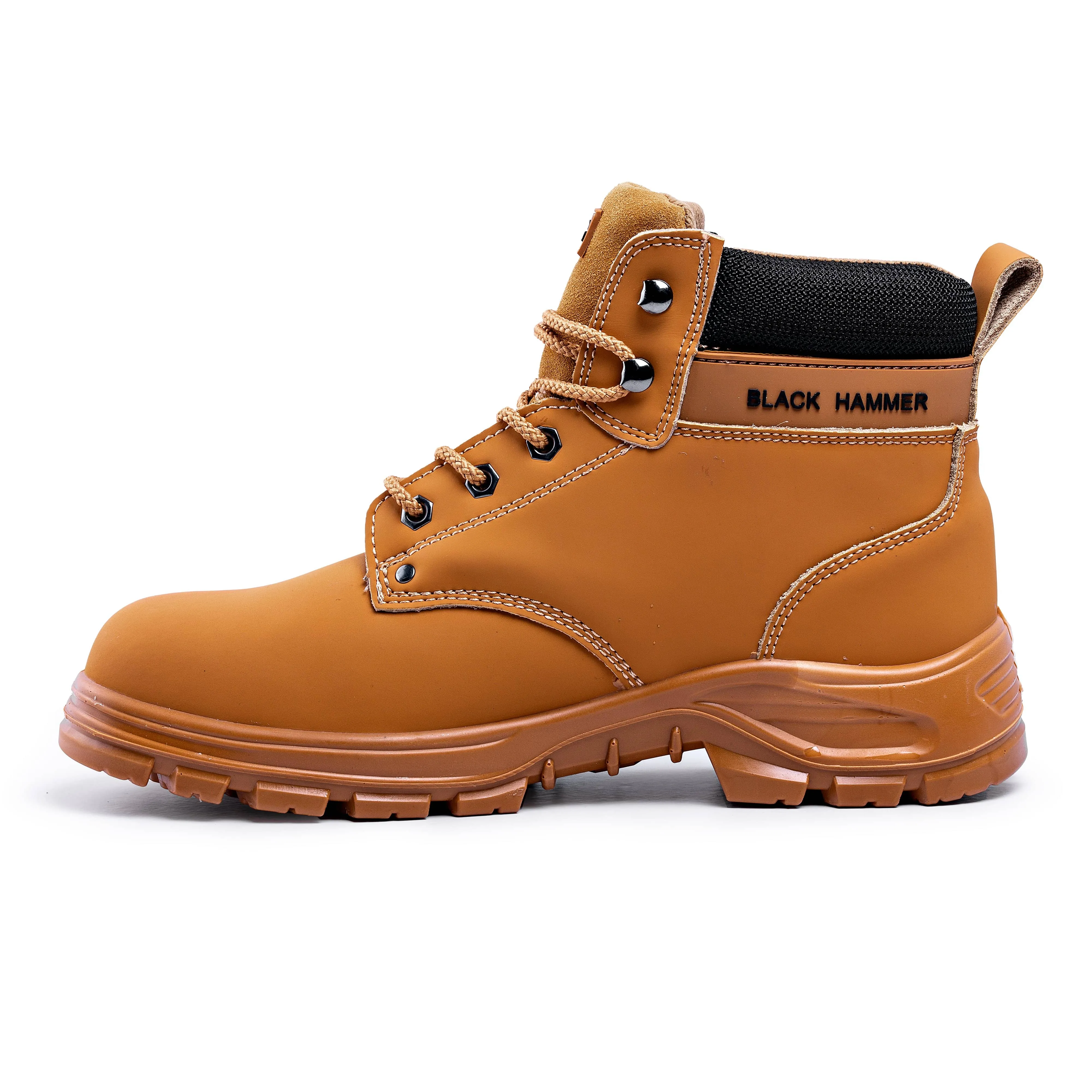 6007 Mens Tan Brown Steel Toe Cap Work Boots