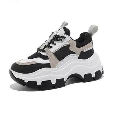 AshoreShop Womens High Platform Tall Breathable Sneaker Shoes