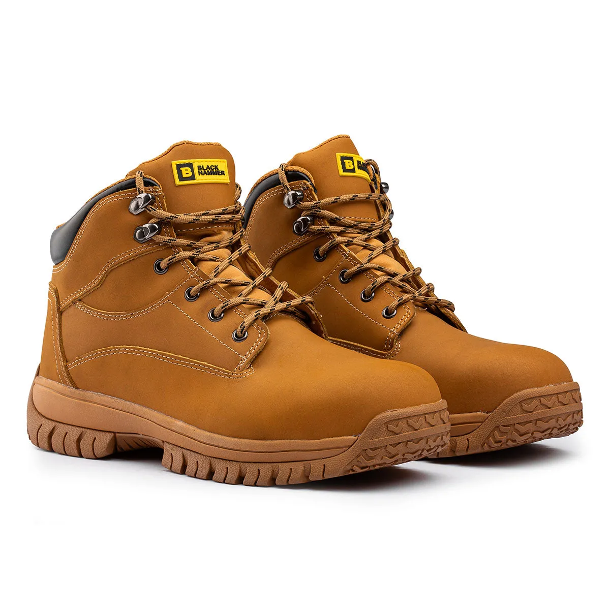 Black Hammer - Ryder Safety Boots Tan Brown