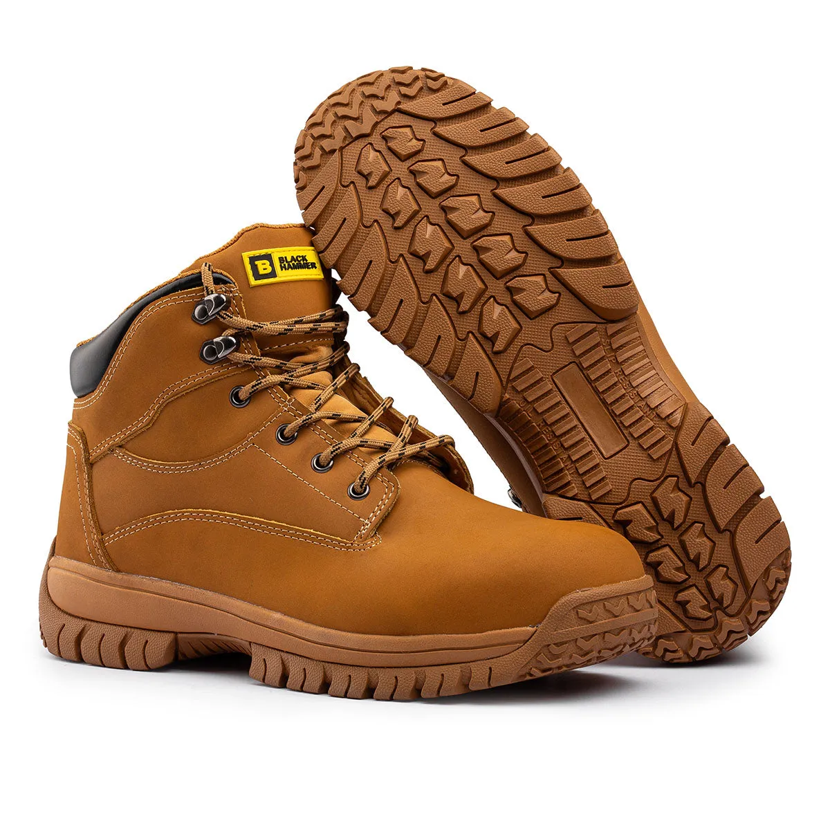 Black Hammer - Ryder Safety Boots Tan Brown