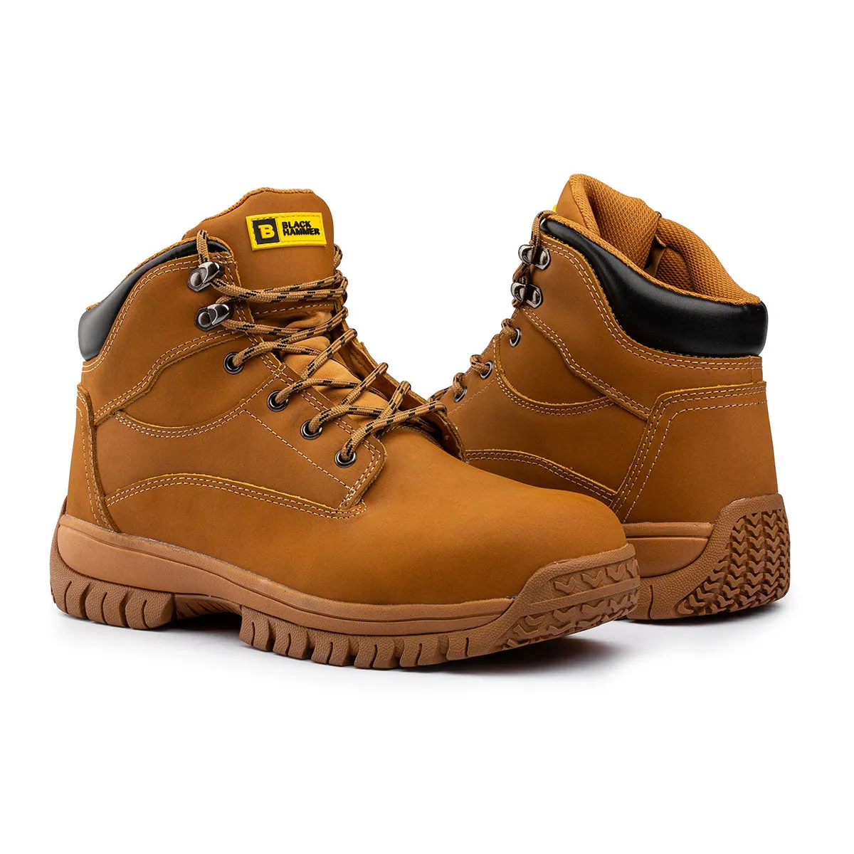 Black Hammer - Ryder Safety Boots Tan Brown