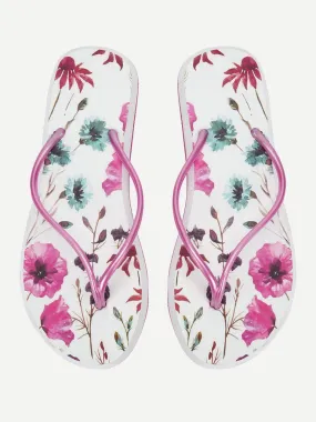 Floral Toe Post Sandals