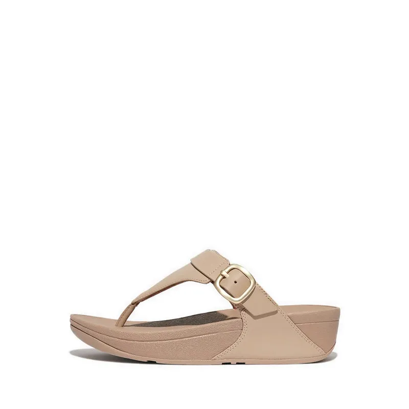 LULU ADJUSTABLE LEATHER TOE-POST SANDALS