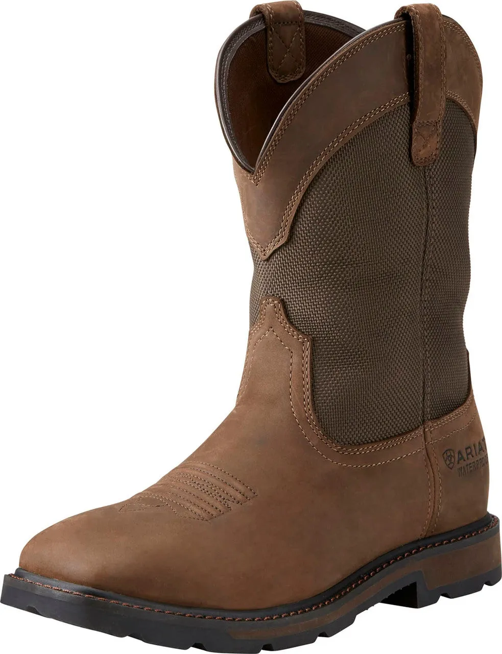 Men's Groundbreaker H20 Steel Toe Wide Square Toe Work Boot by Ariat 10015196