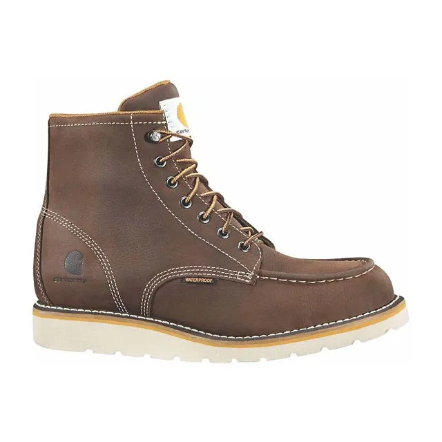 Men's Wedge 6" Moc Toe Waterproof Steel Toe Work Boots