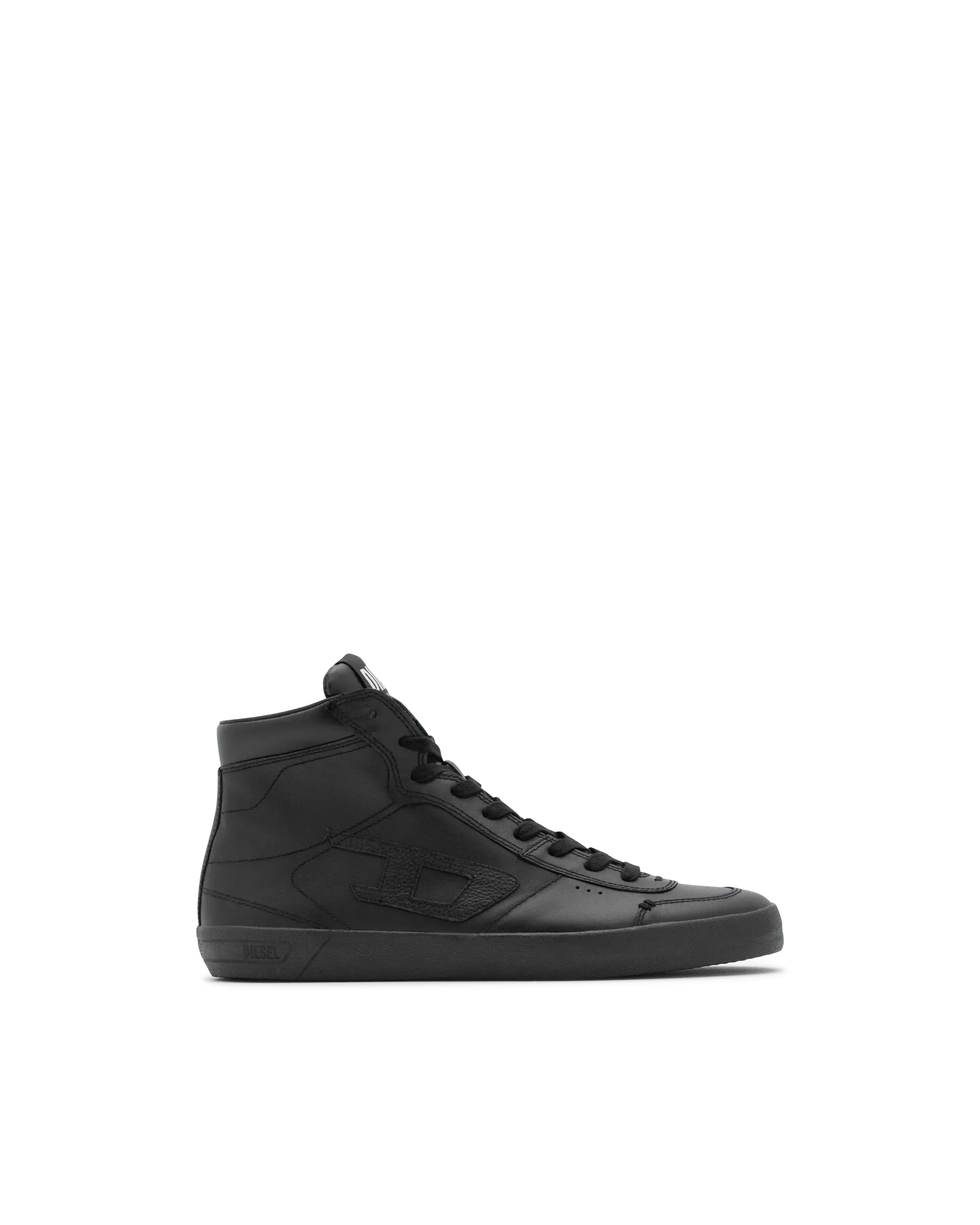 S-Leroji Mid Leather High-Top Sneakers