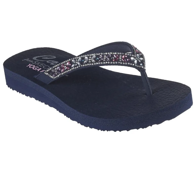 Skechers Womens Sandal Mediation Butterfly Garden Navy Multi