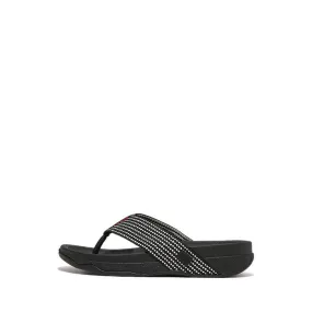 Surfer Weave-Stripe Toe-Post Sandals