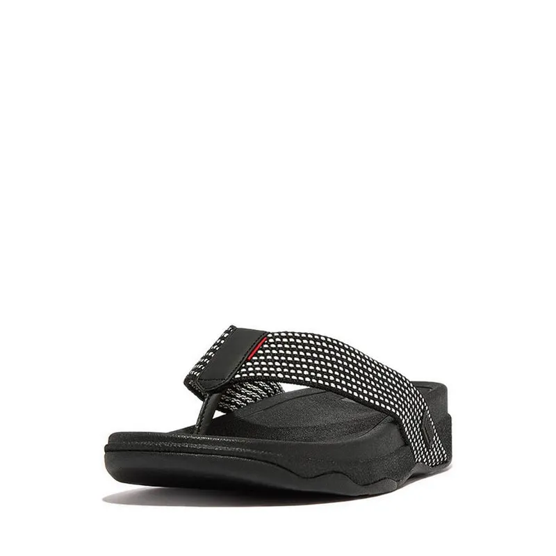 Surfer Weave-Stripe Toe-Post Sandals