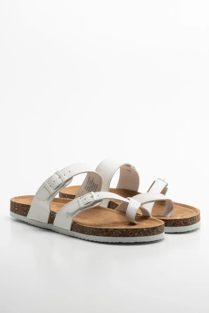 Toe Post Sandal White