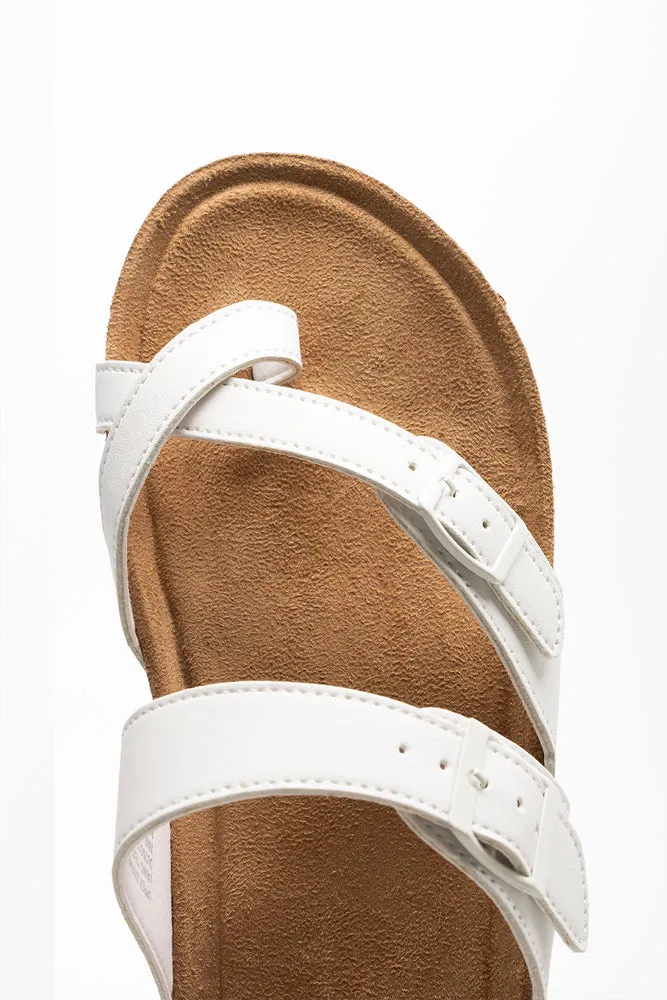 Toe Post Sandal White