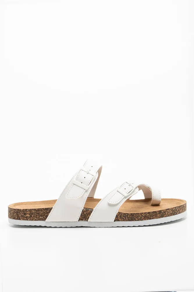 Toe Post Sandal White